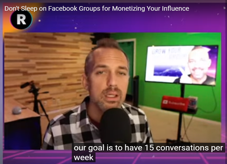How To Grow Facebook Groups Quickly with Live Streaming: Identify the goal